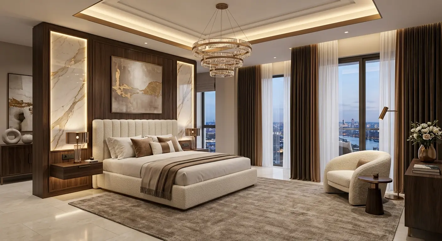 Ultra luxury bedroom Bangalore